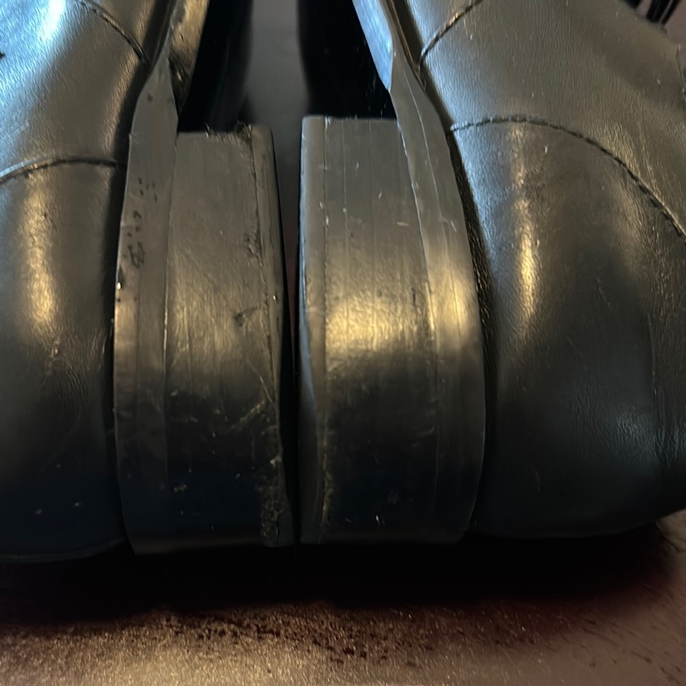Banana Republic Black Oxford Shoes Sleek Leather Design - Picture 13 of 13